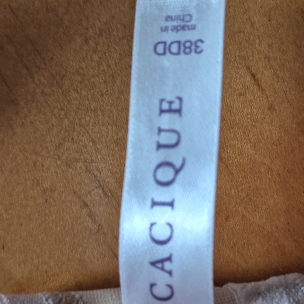 Cacique Smooth Boost Plunge Elegant Cream Women's Bra size 38DD - Picture 5 of 6